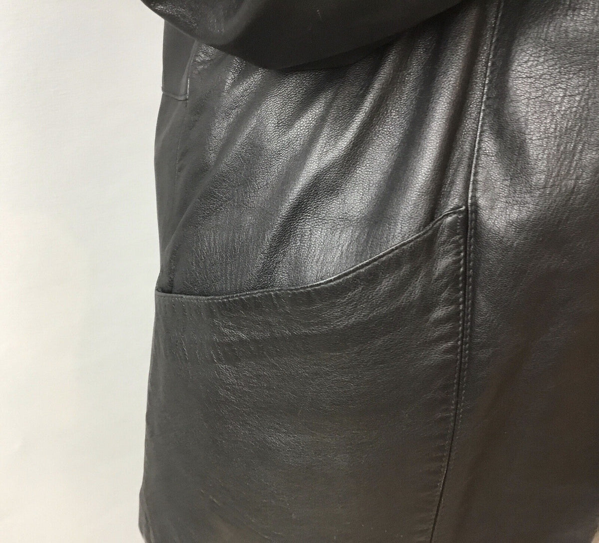 Leather￼ ￼And Fox  Coat  Coat Sz  M