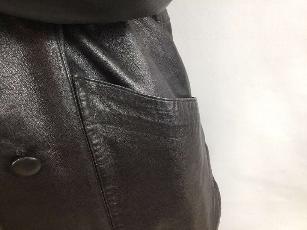 Leather￼ ￼And Fox  Coat  Coat Sz  M