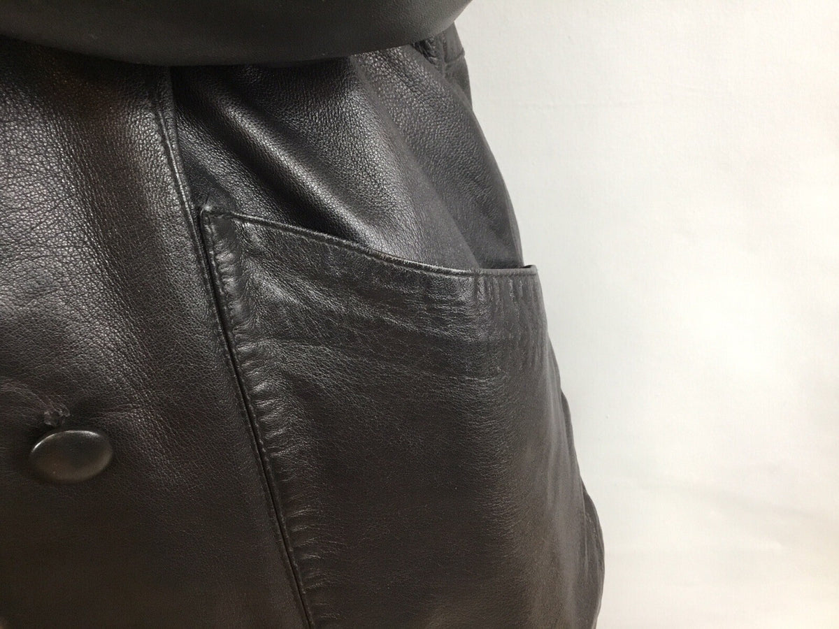 Leather￼ ￼And Fox  Coat  Coat Sz  M