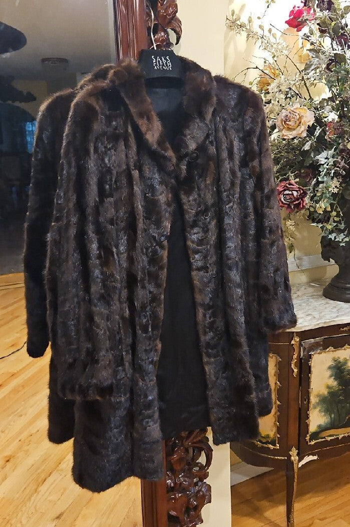 Mink  Coat  Size M