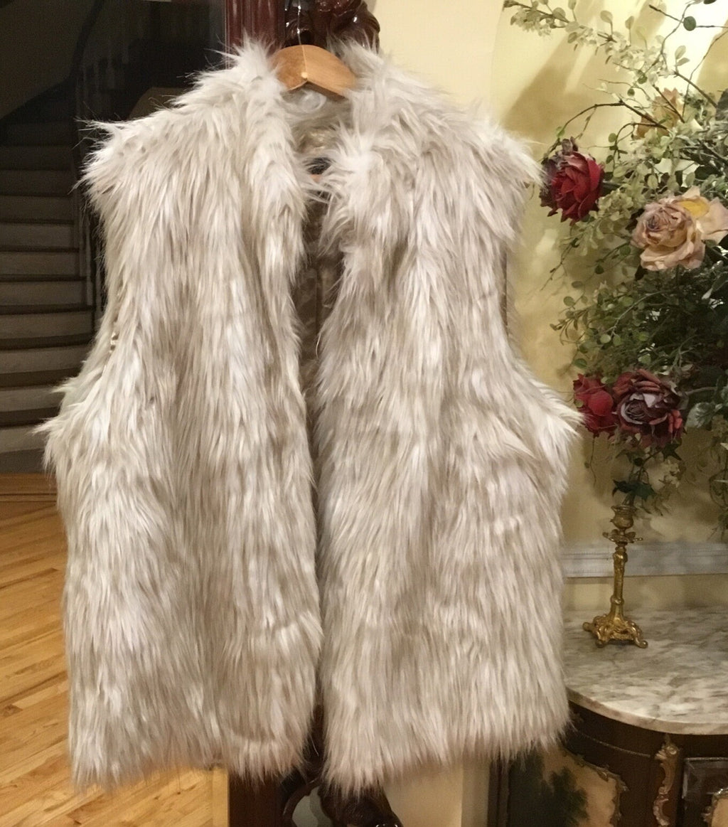 Faux Fur Waistcoat size XL