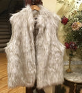 Faux Fur Waistcoat size XL
