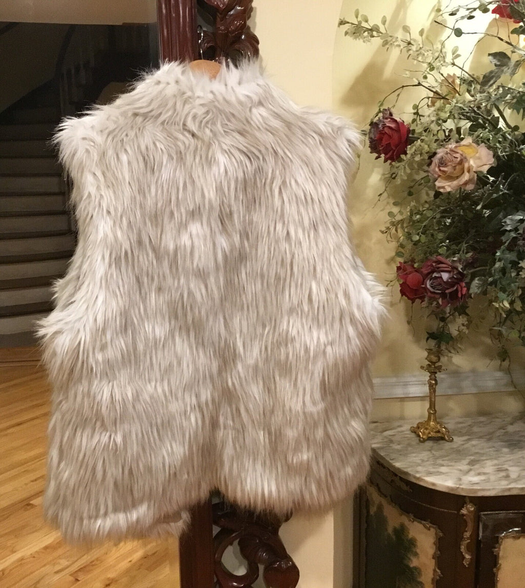 Faux Fur Waistcoat size XL