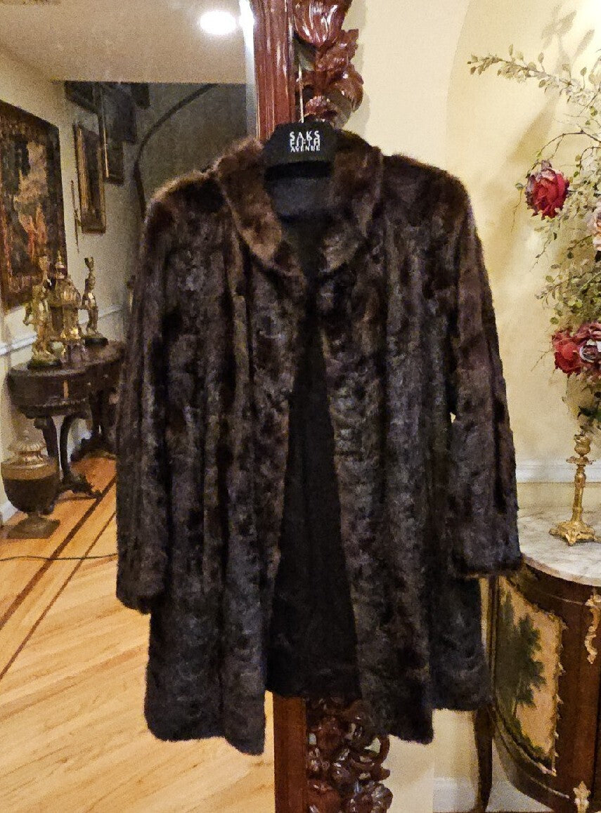 Mink  Coat  Size M