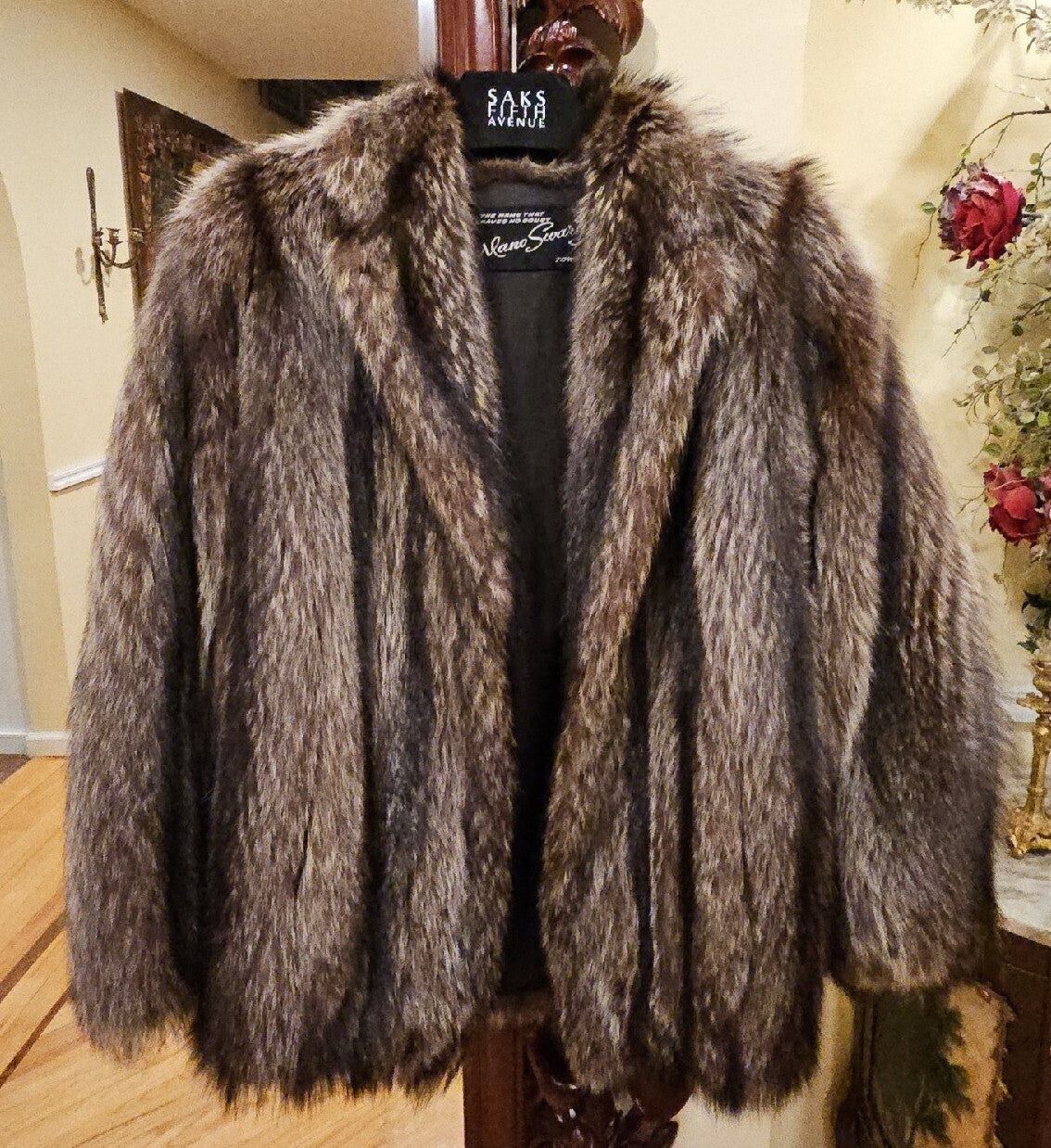 Raccoon Coat/ Jacket- Size M
