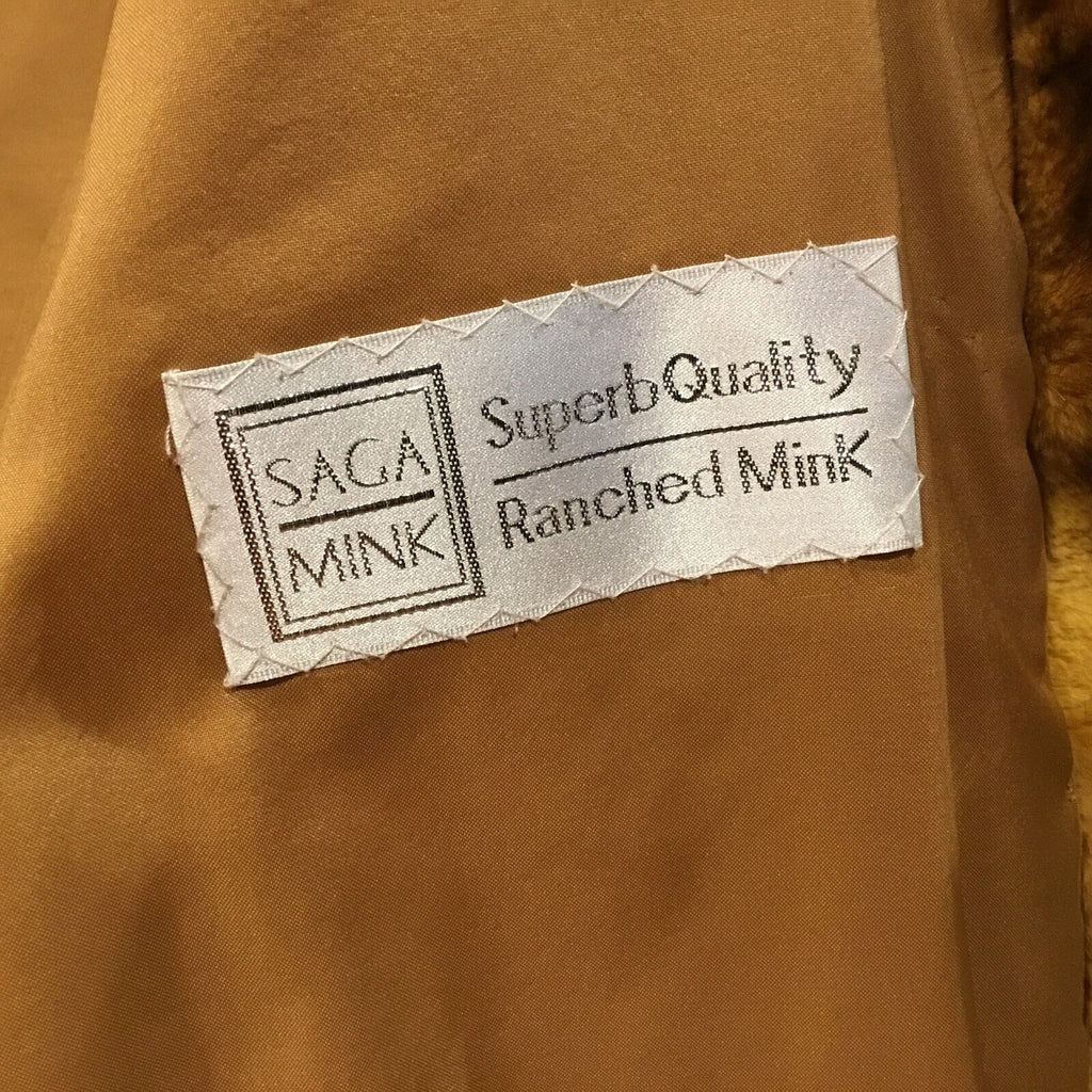 Stunning Whiskey ￼Mink Coat / Jacket SZ S/M Lite and Soft.