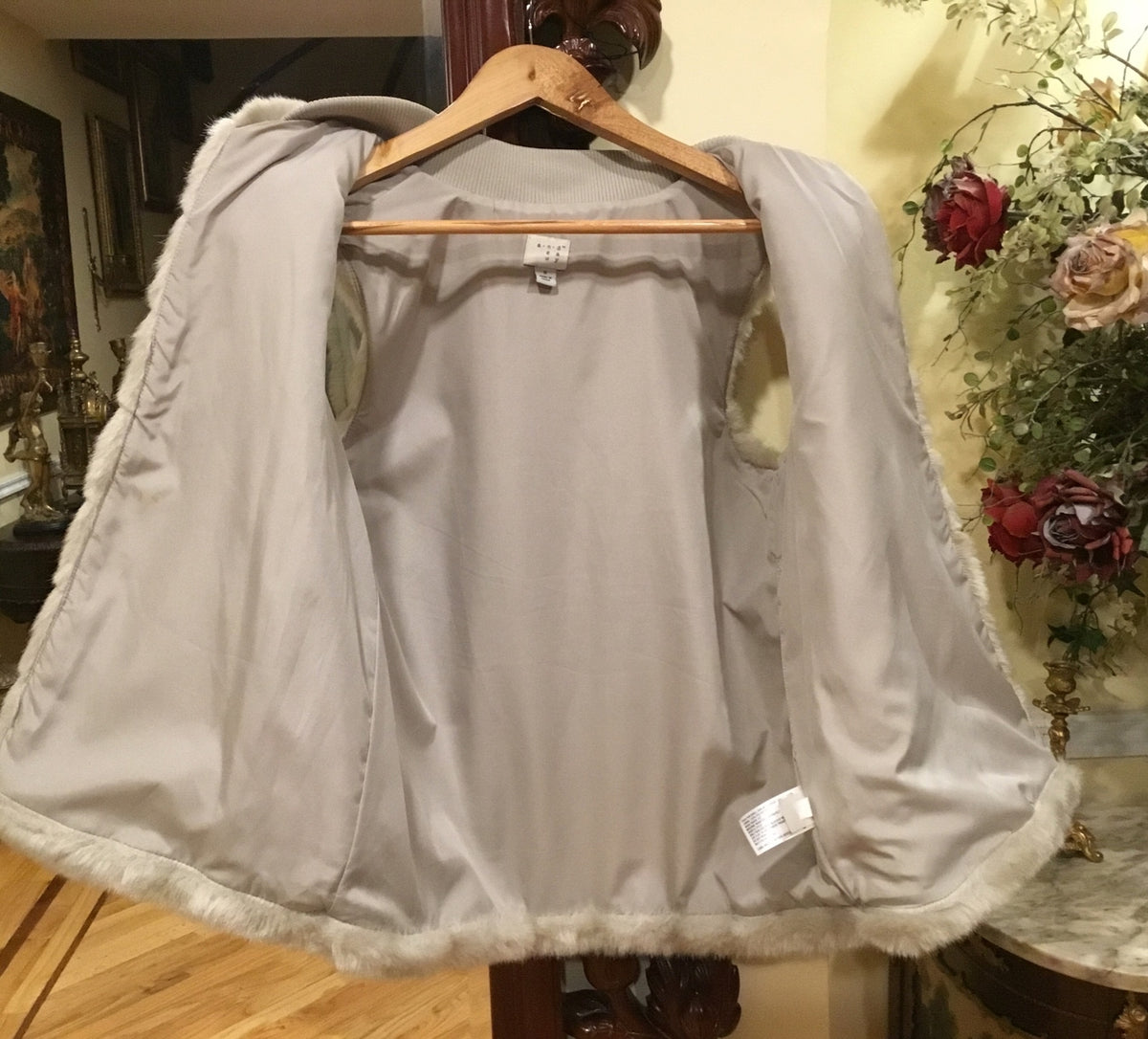 Faux Fur Waistcoat size S