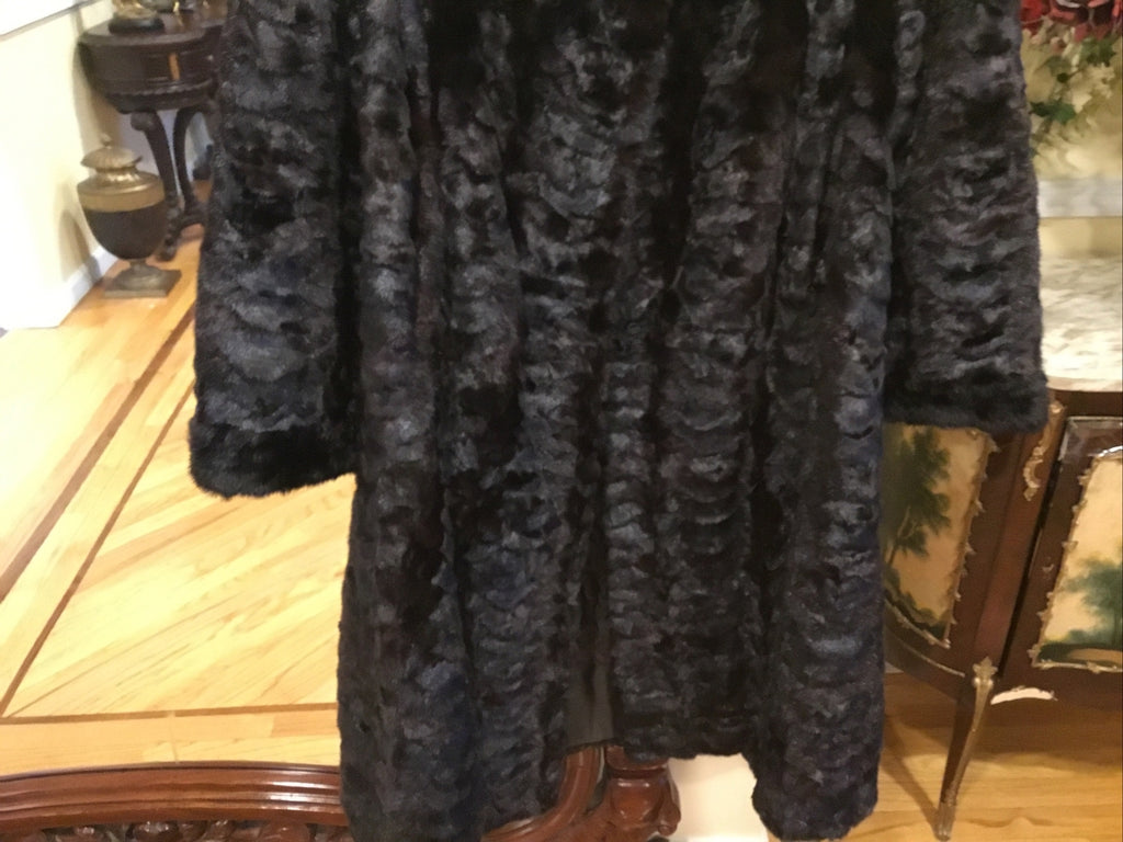 Mink Coat Black Gorgeous ￼- Size M