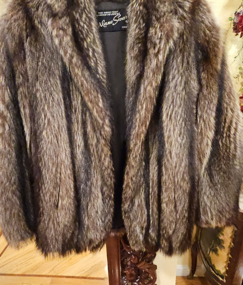 Raccoon Coat/ Jacket- Size M