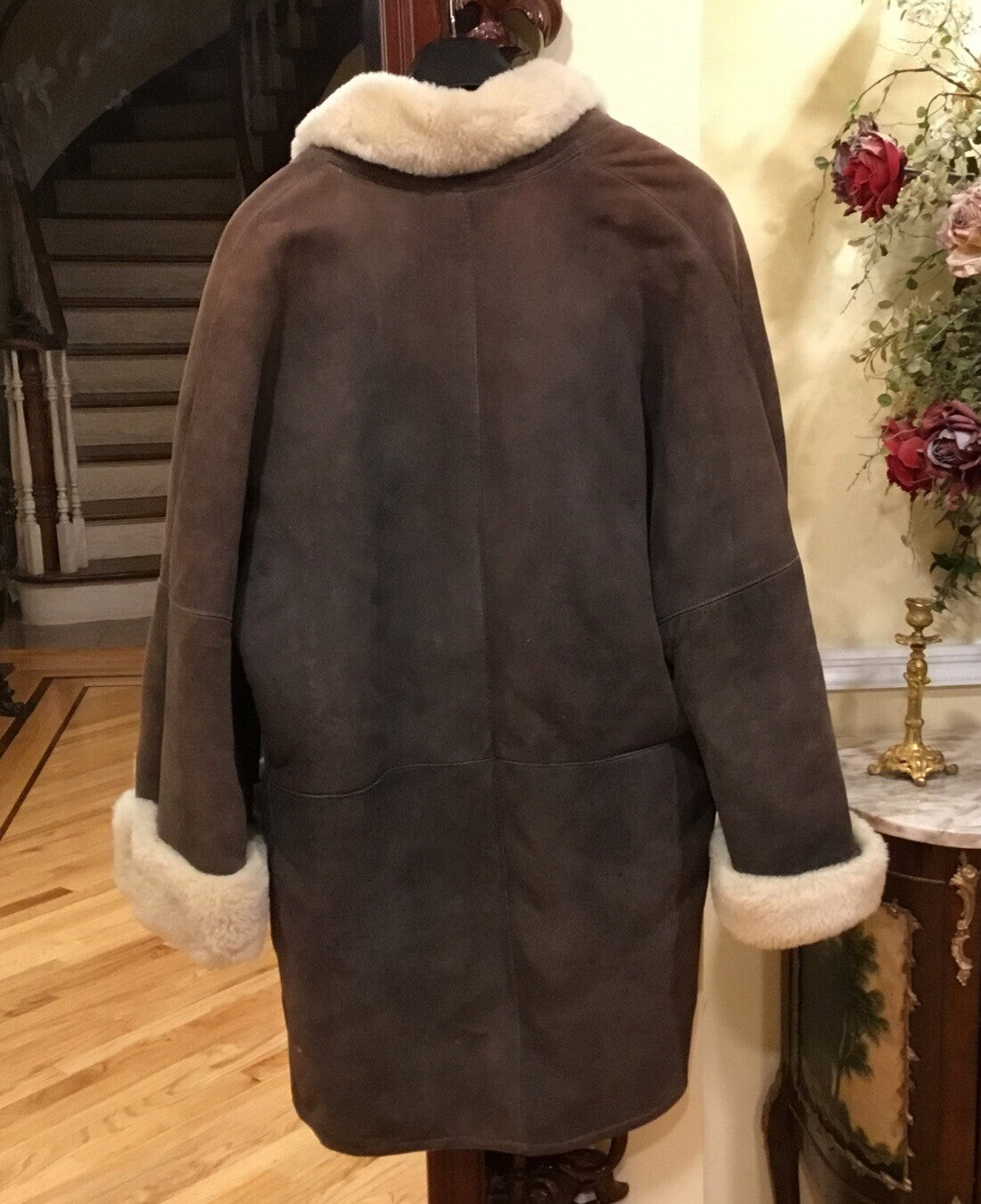 Vintage Sheepskin Shearling Coat M