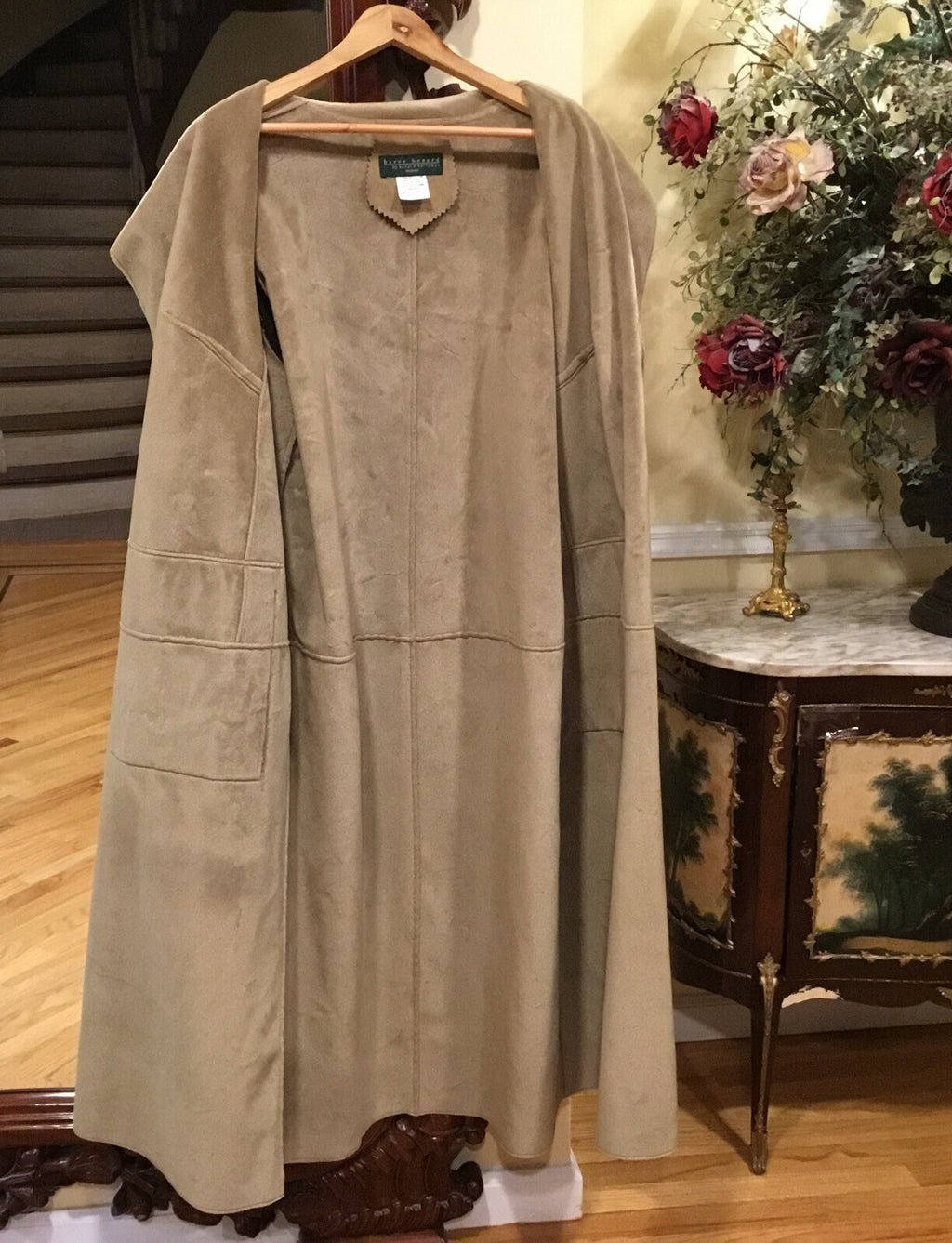 ￼COAT FAUX  SUEDE SZ 18 W