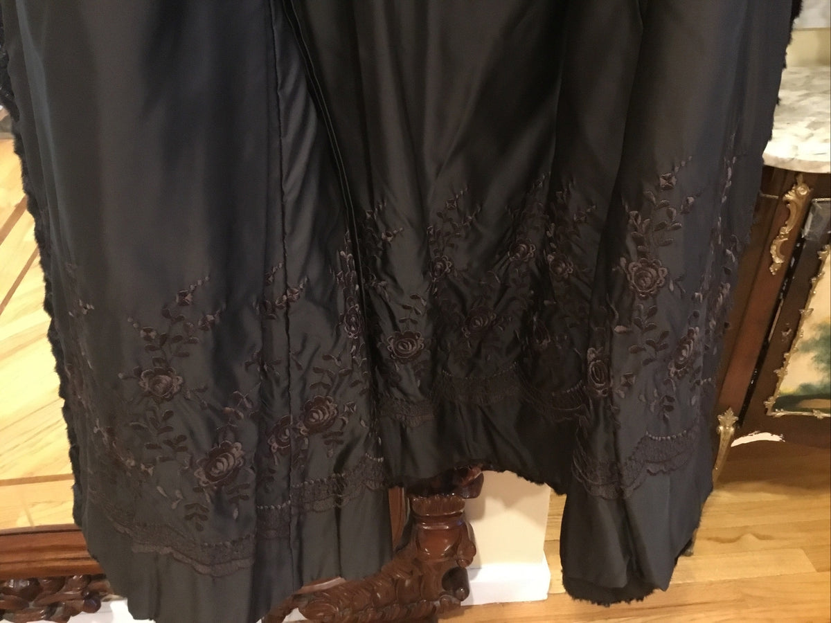 Mink Coat Black Gorgeous ￼- Size M