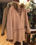 ￼COAT FAUX  SUEDE SZ L ￼Hoody