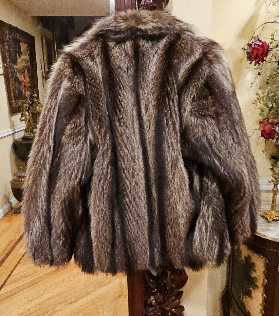 Raccoon Coat/ Jacket- Size M