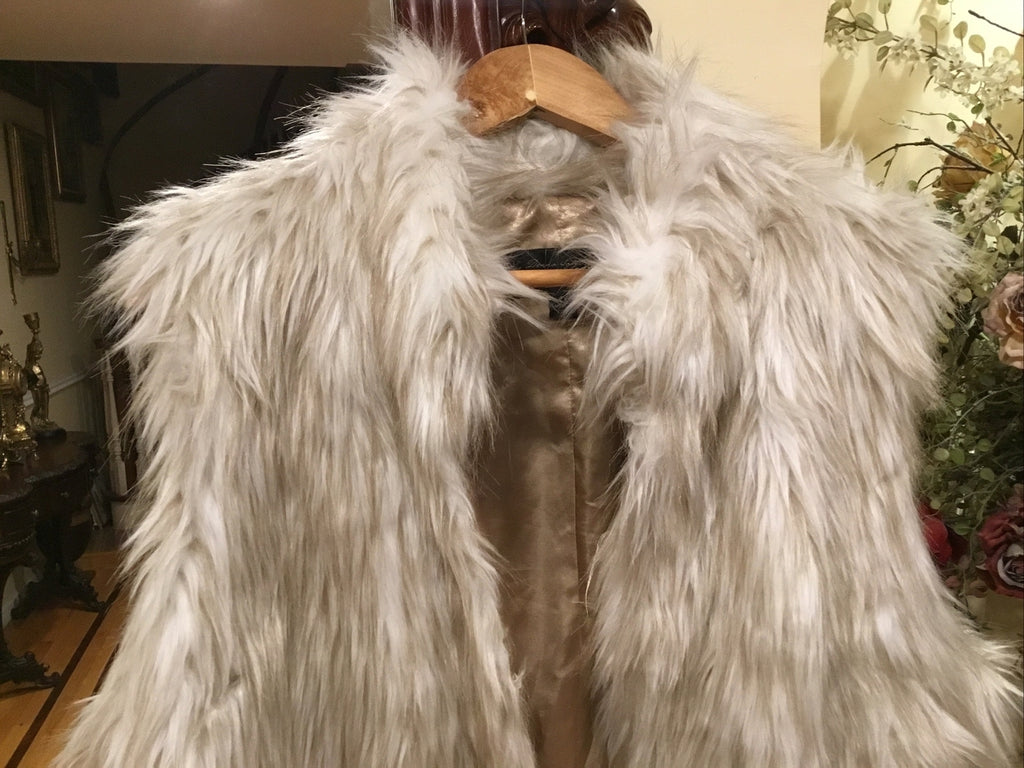 Faux Fur Waistcoat size XL