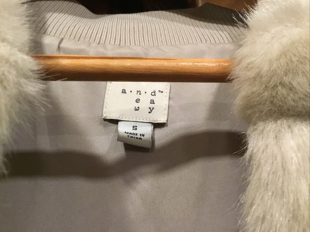 Faux Fur Waistcoat size S