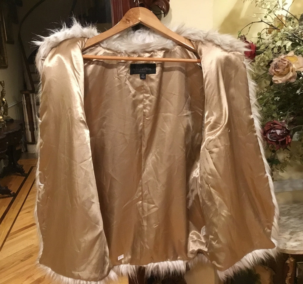 Faux Fur Waistcoat size XL