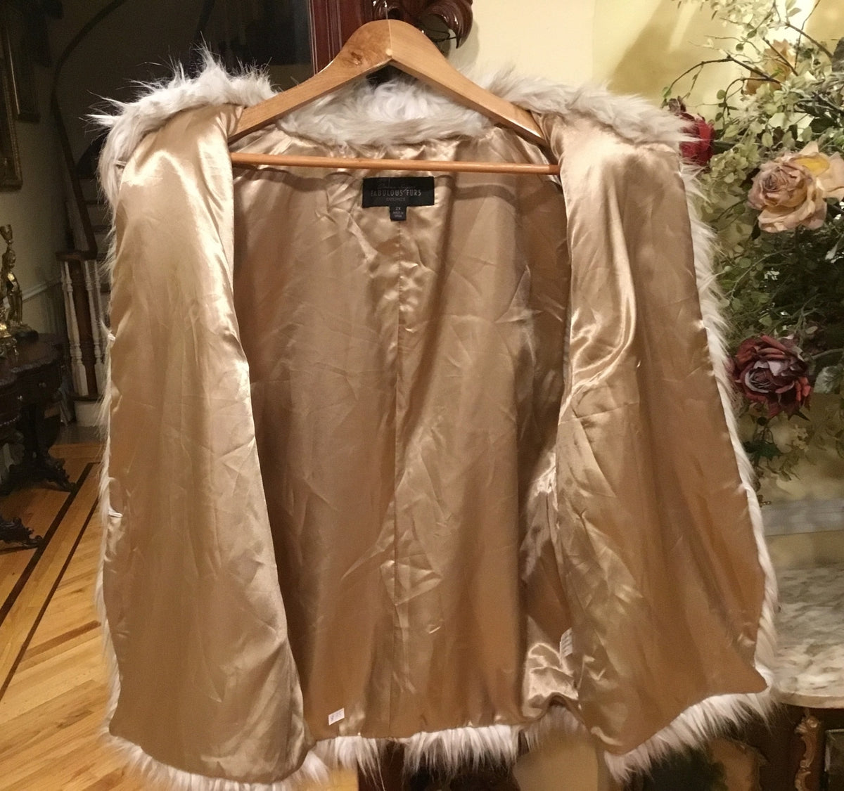 Faux Fur Waistcoat size XL