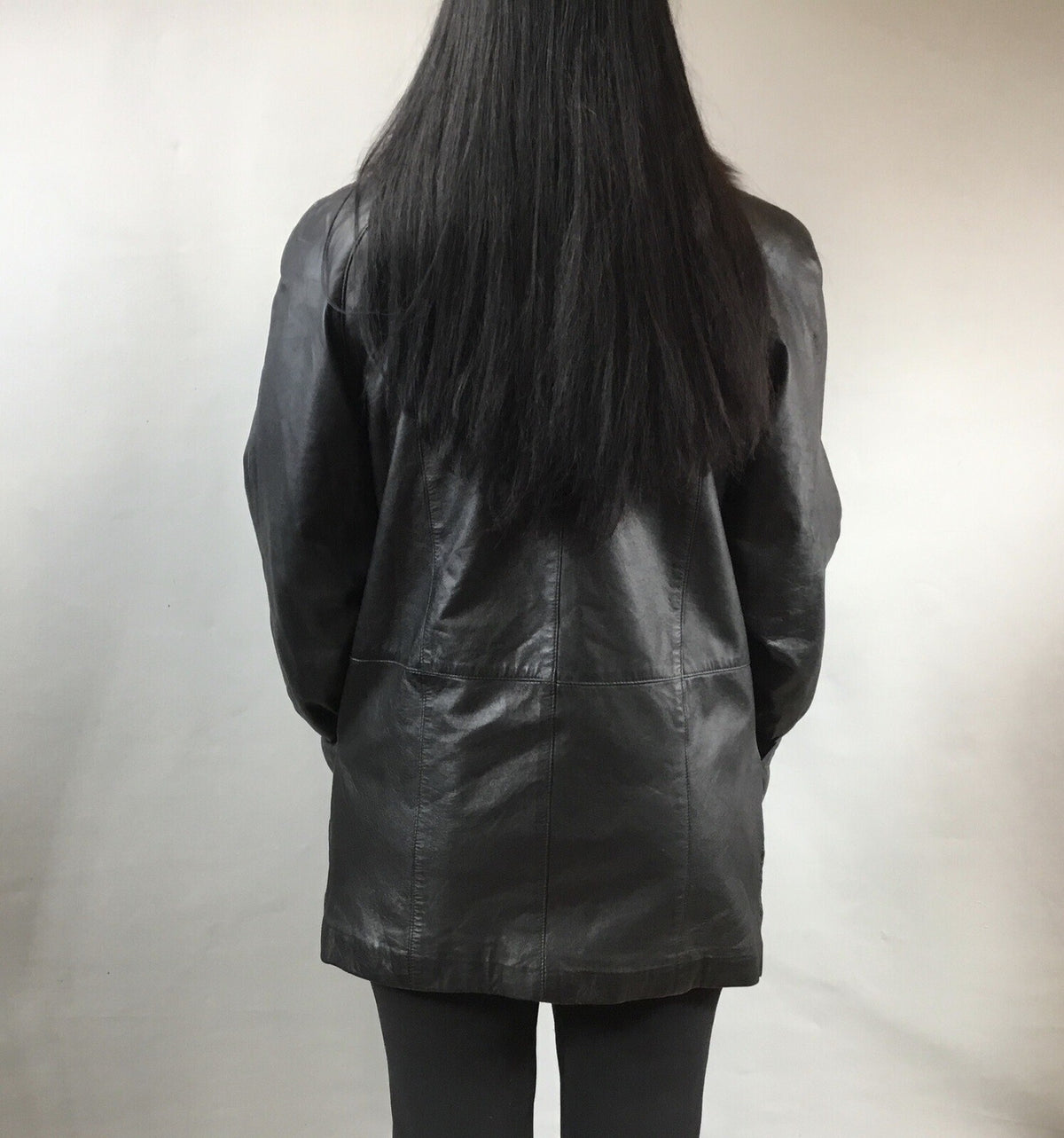 Leather￼ ￼And Fox  Coat  Coat Sz  M