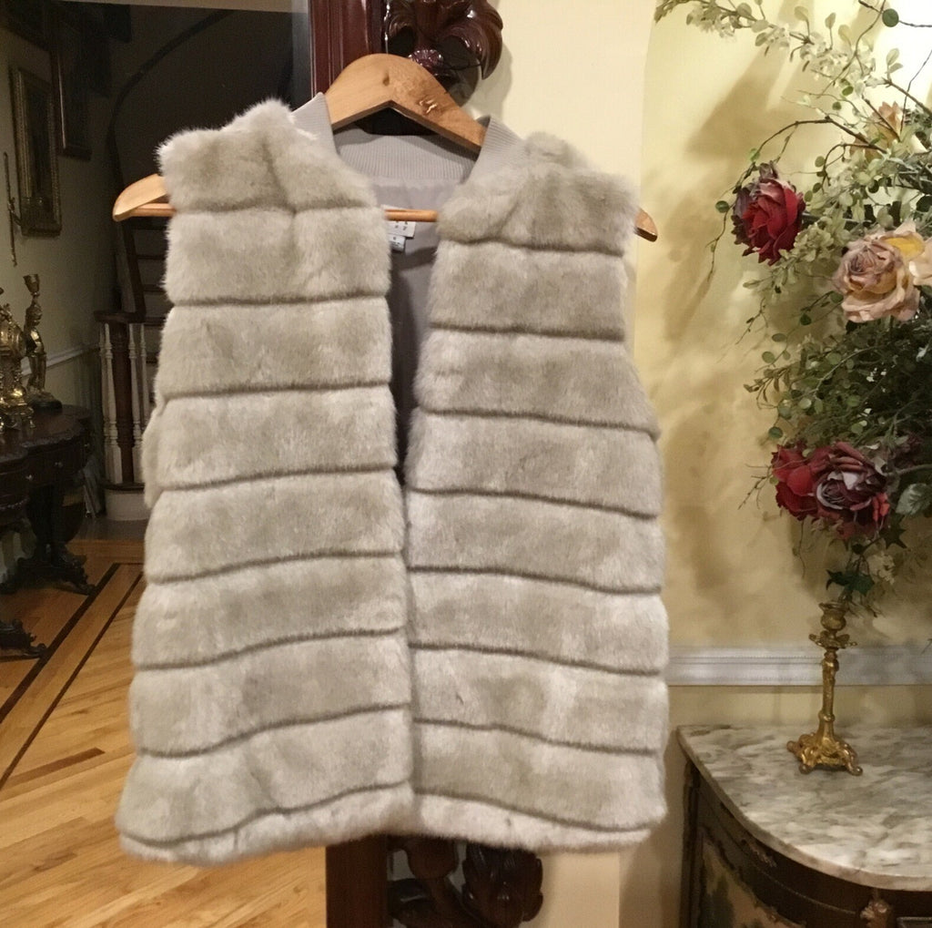 Faux Fur Waistcoat size S