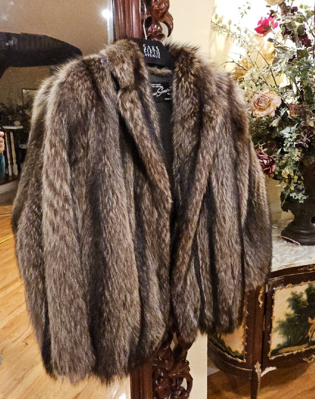 Raccoon Coat/ Jacket- Size M