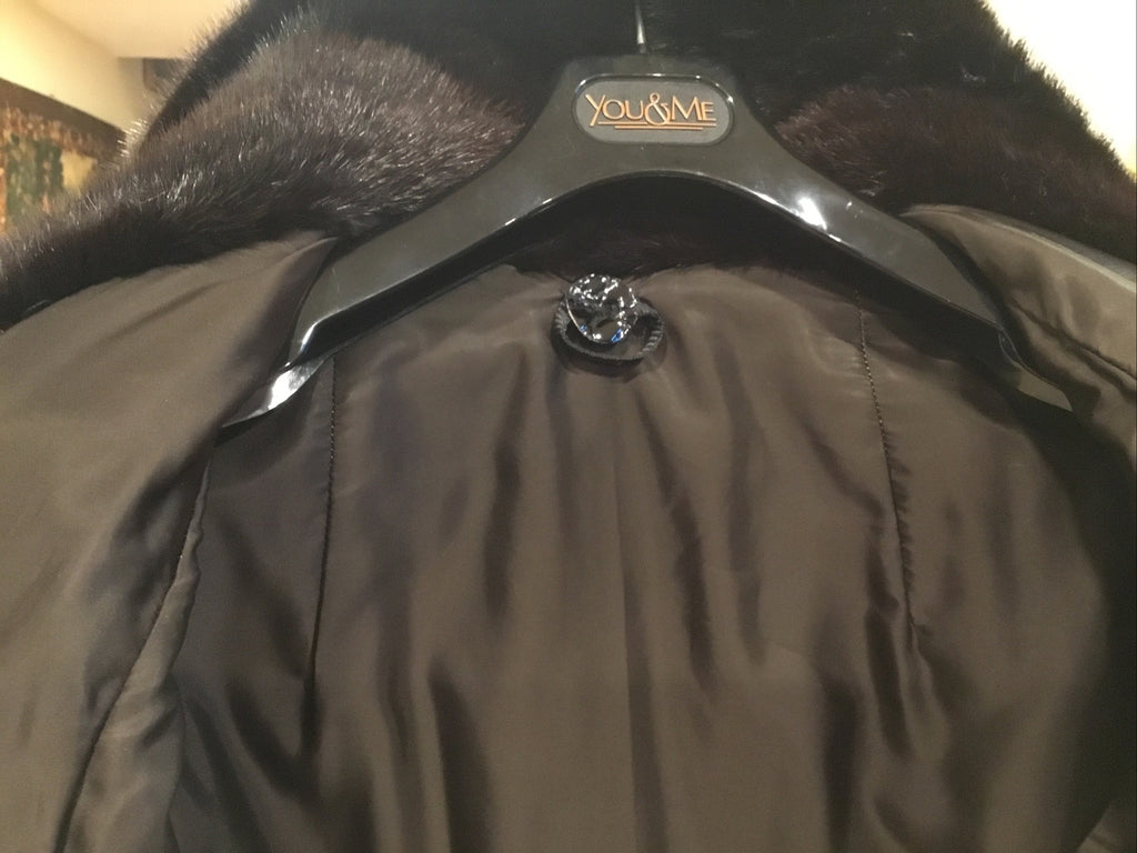 Mink Coat Black Gorgeous ￼- Size M