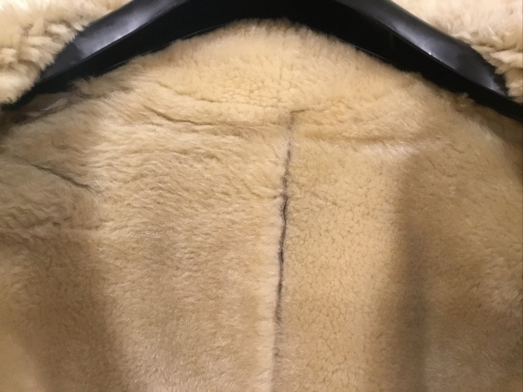 Vintage Sheepskin Shearling Coat M