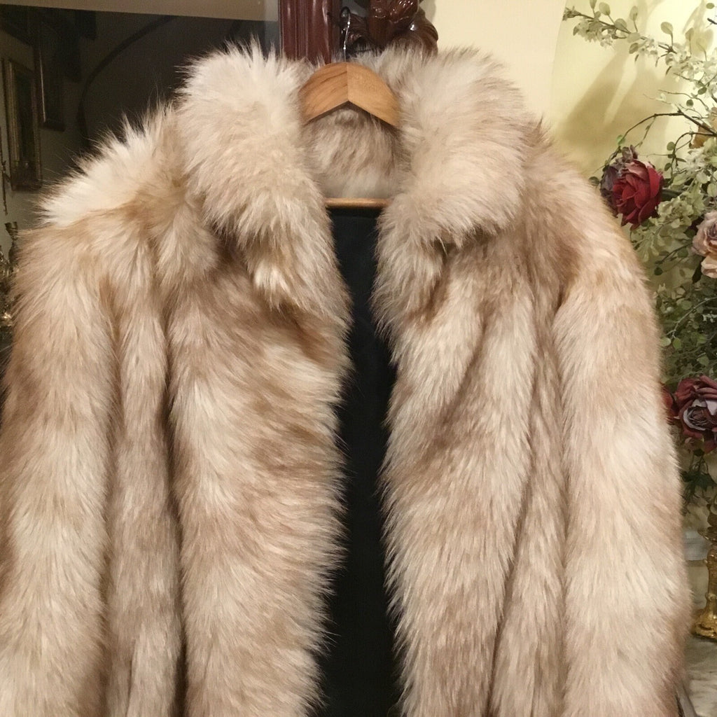 Real Fur Men/ Women Coat Size M Animal Hair For TALL  ￼Person.