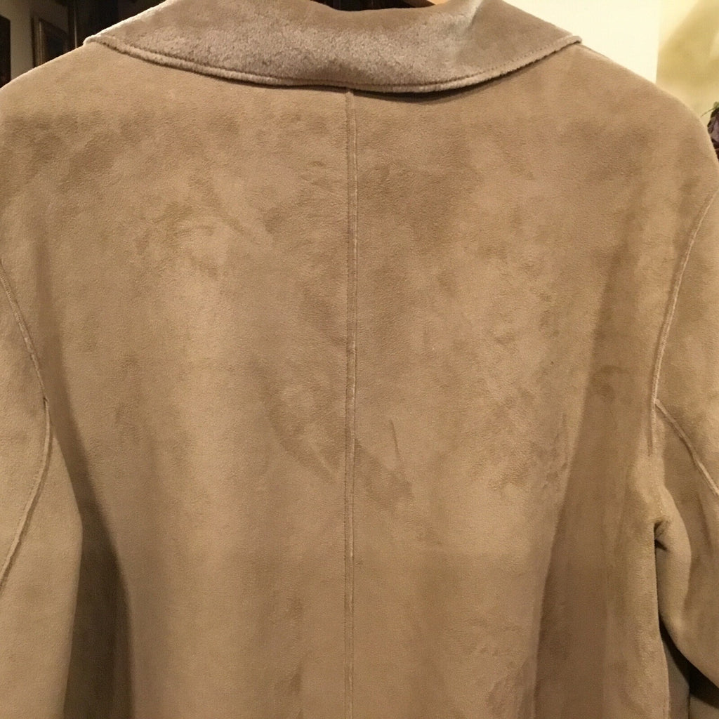 ￼COAT FAUX  SUEDE SZ 18 W