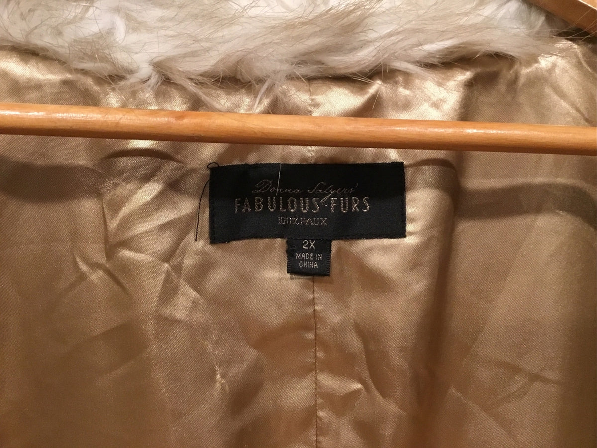 Faux Fur Waistcoat size XL