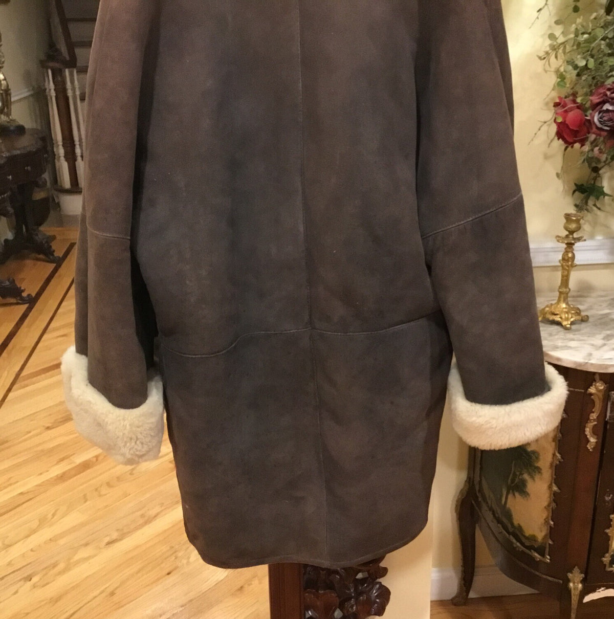 Vintage Sheepskin Shearling Coat M
