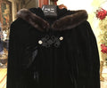 Vintage Heavy, velour, Theatrical ￼Cape Coat Made In England 57" Long Free size￼