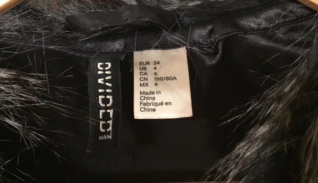 Faux Fur Waistcoat size 4