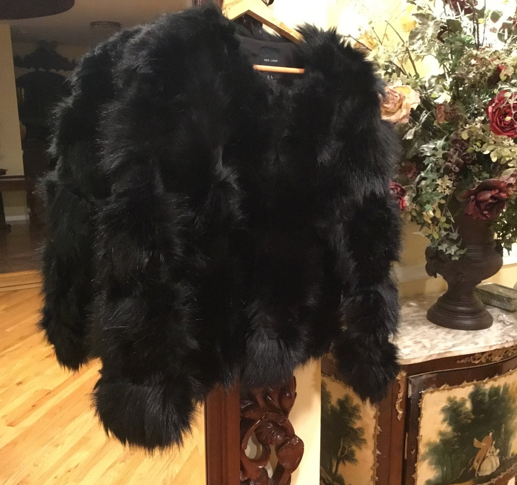 Faux Fur Coat size 4