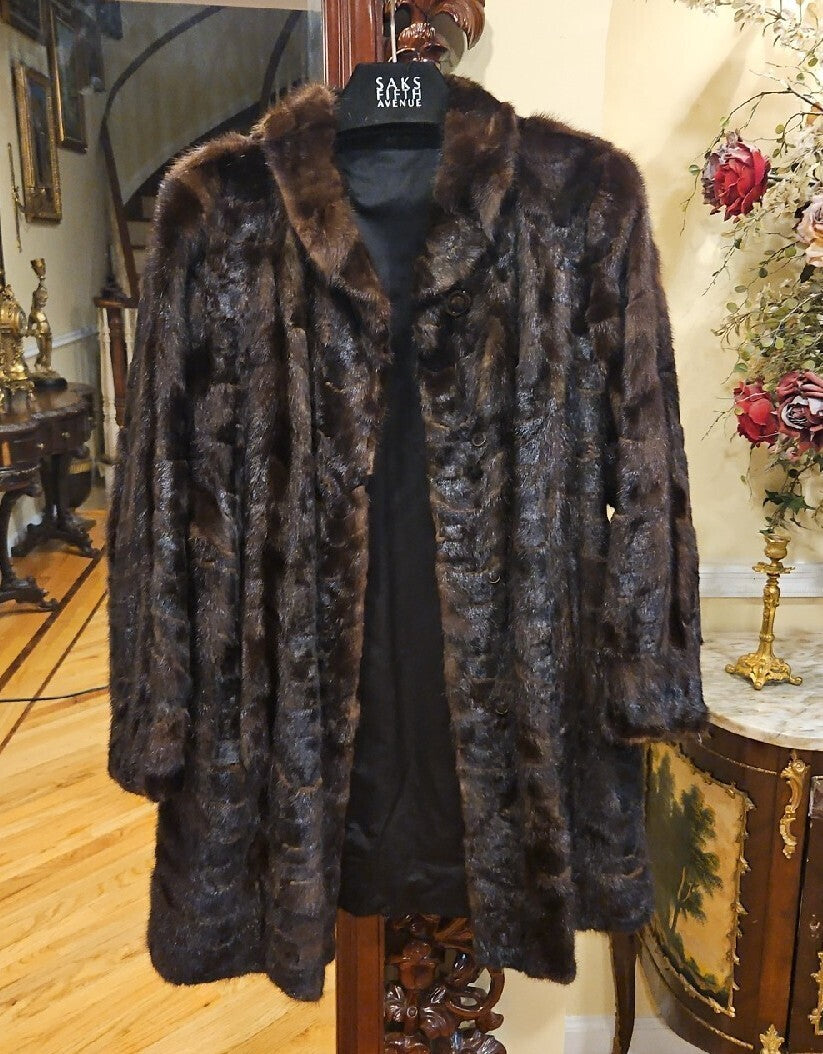Mink  Coat  Size M